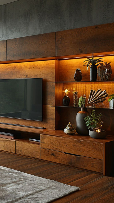 Visionary Viewing: 40 TV Unit Trends to Watch in 2024 Bedroom Tv Mount Ideas, Television Unit Design, Tv Mount Ideas, Best Tv Unit, Tv Unit Design Ideas, Industrial Lounge, Wooden Tv Unit, Fiji Resort, Tv Unit Decor