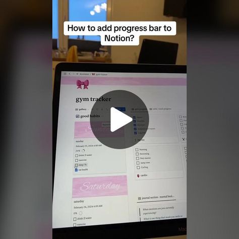 🚀 Want to level up your Notion game? Learn how to add a progress bar to your projects with this quick tutorial! Track your tasks and goals visually for ultimate productivity. Watch now and start organizing like a pro! 🔥 #Notion #ProductivityHacks #LifeHacks #OrganizationTips Notion Tutorial, Notion Templates, Progress Bar, Productivity Hacks, Like A Pro, Level Up, Track, Bar