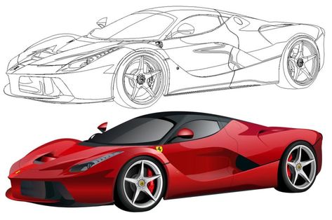 Ferrari coloring pages | Free printable coloring pages Ferrari Car Drawing, Ferrari Drawing, Ferrari Coloring Pages, Ferrari La Ferrari, Ferrari Art, Car Printable, Transformers Coloring Pages, Ferrari Spider, Spiderman Coloring