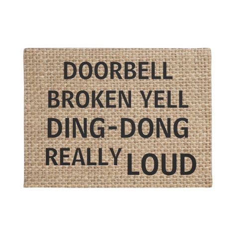 Funny Burlap Doormat #funny #doormat #hahah Door Mat Diy, College House, Funny Home Decor, College Apartment Decor, Funny Doormats, Personalized Door Mats, Cat Coffee, Humor Funny, Stylish Home Decor