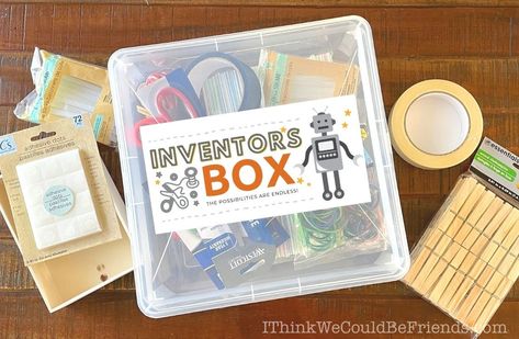 Diy Boy Gifts, Kids Craft Box, Christmas Gift For Kids, Giving Gifts, Operation Christmas Child, Homemade Toys, Cadeau Diy, Inventors, Science Kits