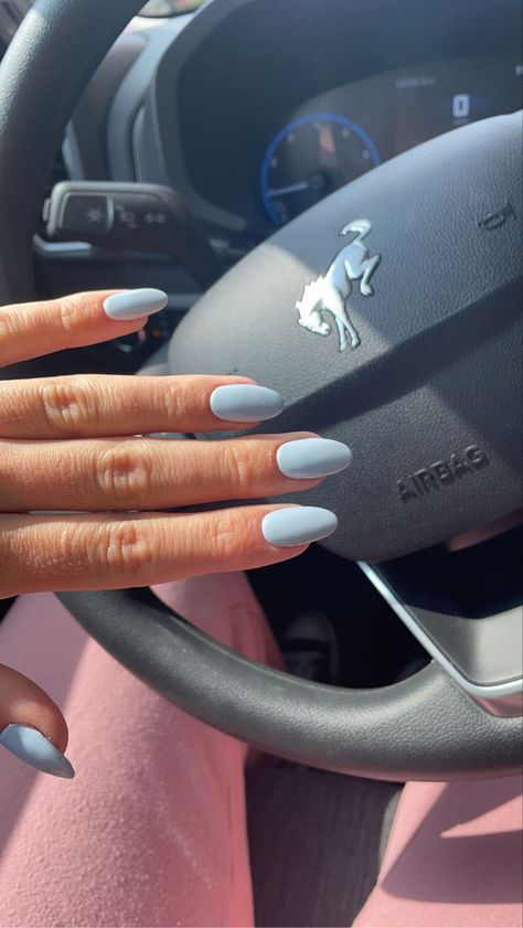 Summer nails Bluish Gray Nails, Grey Nail, Gray Nails, Nail Idea, Bluish Gray, Summer Nails, Nails, Grey