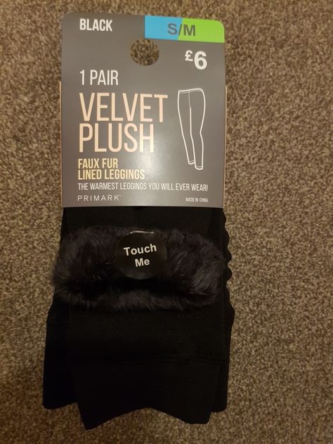 PRIMARK, VELVET PLUSH-FAUX FUR LINED LEGGINGS-THE WARMEST LEGGINGS YOU WILL EVER WEAR!!!, SIZE S/M, BLACK Primark Velvet Plush Leggings, Primark Fluffy Leggings, Primark Aesthetic, Fluffy Leggings, Primark Clothes, Primark Leggings, Fur Leggings, Primark Outfit, Primark Haul