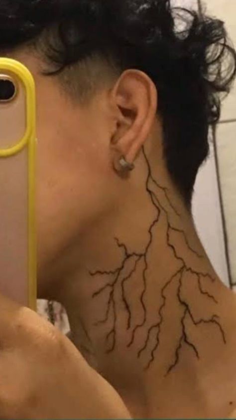 Simple Neck Tattoos, Front Neck Tattoo, 42 Tattoo, Side Neck Tattoo, Throat Tattoo, Back Of Neck Tattoo, Naruto Tattoo, Tattoo Inspiration Men, Neck Tattoo For Guys