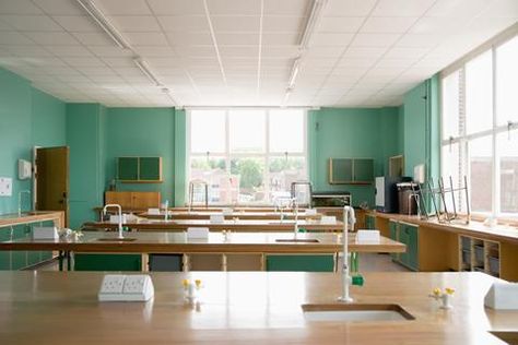 Classroom Interior, Classroom Pictures, Chemistry Lab, Architectural Lighting Design, Natural Homes, Family Stock Photo, Chemistry Labs, Science Classroom, Office Table