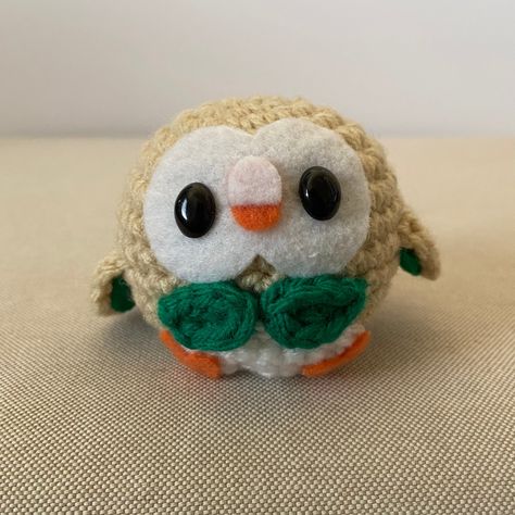 Crochet Rowlet PDF Pattern - Etsy Canada Crochet Pokemon, Medium Weight Yarn, Favorite Hobby, Glue Crafts, Digital Pattern, Pdf Pattern, Crochet Hooks, Diy And Crafts, Easy Diy