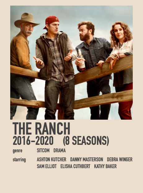 movie poster The Ranch Tv Show, Debra Winger, Elisha Cuthbert, Heather Graham, Eliza Dushku, Ashton Kutcher, Michelle Rodriguez, Television Program, Christina Hendricks