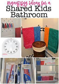 When your kids use a shared bathroom- it helps to put into place some great bathroom organization! Here are some great organizing ideas for a kids shared bathroom (from a Mom of 6 kids!) #SharedBathroom #BathroomOrganization #OrganizingIdeas #GetOrganized via @sharonmomof6 Kids Shared Bathroom Boy And Girl, Teen Bathroom Ideas Shared Boy And Girl, Kids Bathroom Ideas Shared Boy And Girl, Girls Bathroom Organization, Kids Shared Bathroom, Shared Kids Bathroom, Kids Bathroom Organization, Organizing Inspiration, Diy Bathroom Storage Ideas