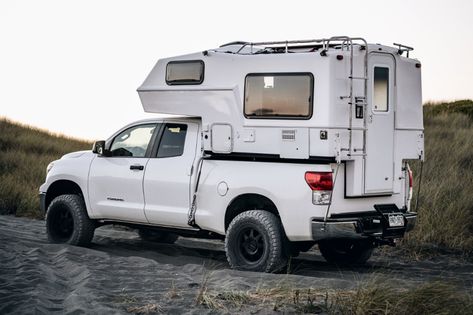 Best Truck Camper, Pop Up Truck Campers, Tundra Truck, Pickup Camper, Slide In Camper, Truck Bed Camper, Airstream Renovation, Overland Truck, Toyota Tacoma Trd