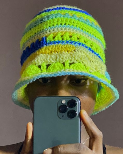 Crochet Multicolored Hat Bucket Hat For Men, Crochet Mens Hat, Crochet Men, Mens Bucket Hats, Hat For Men, Man Hat, Crochet Lovers, June 22, Crochet Hat Pattern