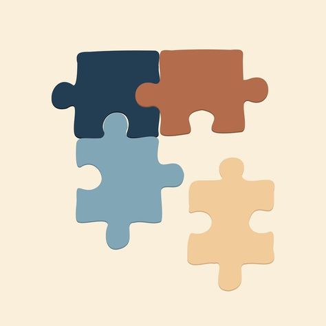 Puzzle Piece Graphic Design, Jigsaw Puzzle Illustration, Puzzle Pieces Illustration, Puzzle Piece Illustration, Puzzle Piece Aesthetic, Puzzle Design Graphic, Puzzle Pieces Aesthetic, Problem Solving Illustration, Puzzle Pieces Drawing