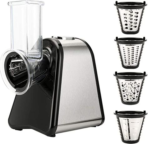 Amazon.com: Szikawo Professional Salad Maker Electric Slicer/Shredder with One-Touch Control and 4 Free Attachments for fruits, vegetables, and potato: Home & Kitchen Salad Shooter, Electric Knives, Vegetable Shredder, Salad Maker, Food Slicer, Meat Slicers, Vegetable Slicer, Feeding Tube, Coffee Machines