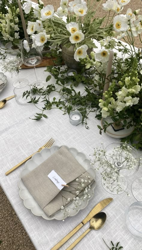 Corporative Events, Katie White, Gold Cutlery, Organic Wedding, Garden Party Wedding, French Wedding, Wedding Table Settings, Wedding Mood Board, Wedding Tablescapes