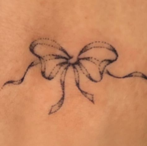 Small Bow Tattoo, Pixie Tattoo, Beer Tattoos, Gem Tattoo, Bug Tattoo, Ribbon Tattoos, Bow Tattoo, Doodle Tattoo, Matching Tattoo