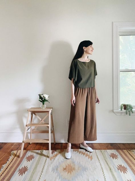 Wearing Lately - 10+ Summer Looks Elizabeth Suzann, Silky Pants, Shearling Slippers, Suede Slides, Rust Dress, Cotton Cardigan, Dress Gift, Madewell Denim, White Flats