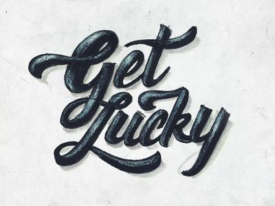 Get Lucky Design With Letters, Get Lucky, Typography Letters, Lettering Fonts, Lettering Design, Beautiful Words, Creative Professional, Global Community, Typography