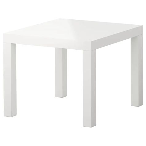 LACK Side table, high gloss white, 21 5/8x21 5/8" - IKEA White Floating Desk, Lack Side Table, Ikea Lack Side Table, Ikea Lack Coffee Table, Lack Coffee Table, Ikea Side Table, Lack Table, Ikea White, Wall Shelf Unit