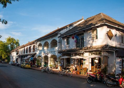 Luang Prabang Laos - A travel guide for first-time visitors Laos Travel, Heritage Hotel, Travel Notebook, Vietnam Tours, Vientiane, French Colonial, Luang Prabang, Tourist Trap, Unique Architecture