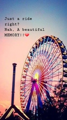 Ferris Wheel Quotes, Fair Quotes, Snapchat Captions, Nature Photography Quotes, Brother Birthday Quotes, Ferris Wheels, True Friendship Quotes, Camping Storage, Photography Quotes