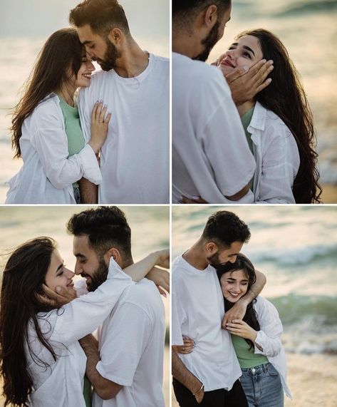 Photo Poses Instagram Couple, Best Couple Photo Poses, Cute Prewedding Photoshoot, Wedding Photography Ideas Poses Romantic Photos Couple, Couple Pose Prewedding, Beach Photography Poses Couples Romantic, Beach Outfit For Couples, Stylish Photo Pose For Couple, Couple Poses For Pre Wedding Shoot