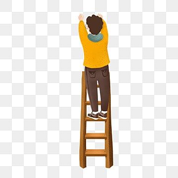 Ladder Illustration, Climbing Ladder, Draw Illustration, Hand Draw, Illustration Character, Clipart Images, Free Png, Png Images, Climbing