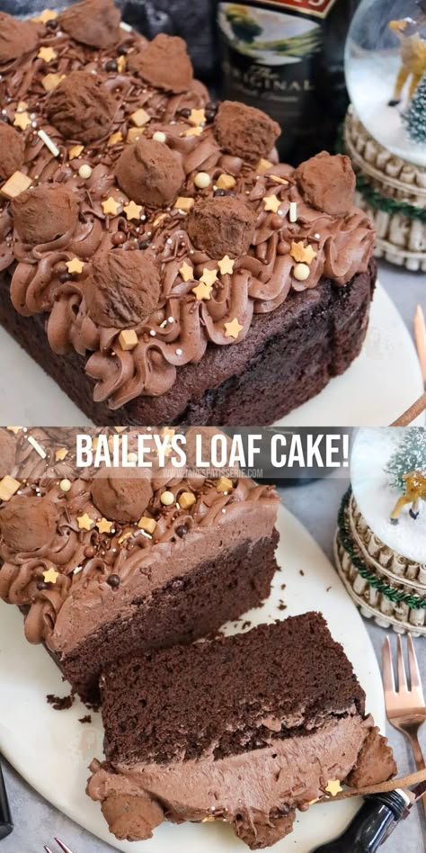 Baileys Loaf Cake - Jane's Patisserie Baileys Hot Chocolate Cake Recipe, Baileys Hot Chocolate Cake, Baileys Chocolate Cake, Jane Patisserie, Hot Chocolate Cake Recipe, Booze Cake, Almond Coconut Cake, Baileys Dessert, Baileys Cake