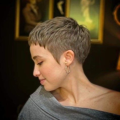 Pony Styles, Kc Concepcion, Super Short Pixie Cuts, Short Cropped Hair, Super Short Haircuts, Crop Hair, Really Short Hair, Very Short Haircuts, Short Hair Pixie Cuts