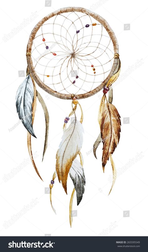 Dream Catcher Drawing, Dream Logo, Dream Catcher Art, Watercolor Feather, Scrapbook Printables, Watercolor Drawing, Art Icon, Free Illustrations, Image Illustration