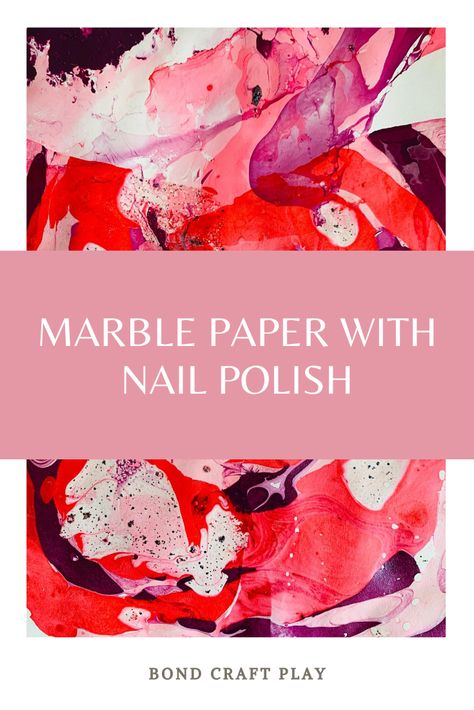 Fun Activity of making marble paper with nail polish Flat Marble Crafts, How To Do Marbelling On Nails, Nail Polish Marbling Paper, Nail Polish Marbling Crafts, Nail Polish Crafts Diy, Nail Polish Crafts Water Marbling, Marble Mugs Nail Polish, Nail Polish Dipped Water Marbling, Marble Card