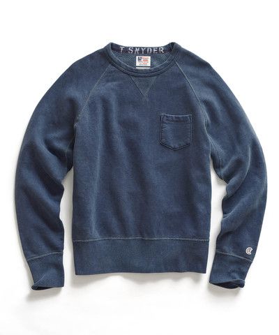 Mast Blue Pocket Sweatshirt Todd Snyder Champion, Champion Clothing, Running Wear, Todd Snyder, Savile Row, Champion Sweatshirt, Tailored Suits, Menswear Inspired, New Classic