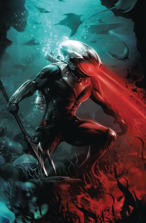 Detective Comics #1079 | Textless variant cover by Francesco Mattina Aquaman And The Lost Kingdom, Black Manta, Dc Comics Wallpaper, Univers Dc, Book Artwork, Comic Book Artwork, Dc Villains, Arte Dc Comics, Superhero Wallpaper