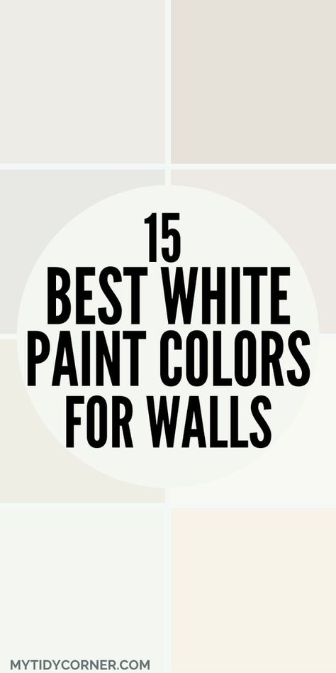 Revamp your home decor with our handpicked selection of the best white paint colors for interiors and exteriors. From creamy off-whites to crisp arctic hues, find your perfect match among our curated collection of the best white paint colors for walls, guaranteed to enhance any room. You will love these white paint color ideas. Here are the best white wall paint colors. Best Whites For Bathroom Walls, Most Popular Off White Paint Colors, Best White Paint For Rv Walls, Arctic White Paint, White Paint For Windowless Bathroom, Soft White Interior Paint, Crisp White Paint Colors, White Bathroom Wall Color, Best White For Bathroom Walls