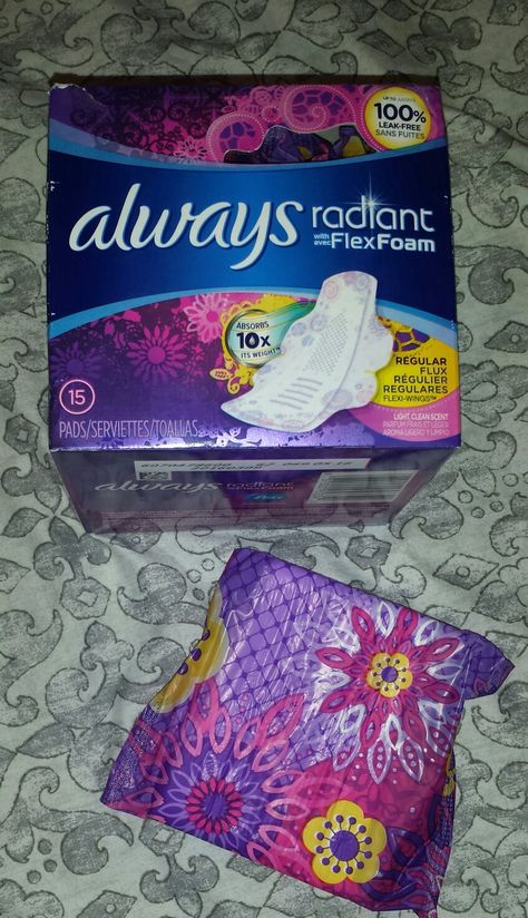 #influenster #GoddessVoxBox #Always #wearwhatyouwant Menstruation Pad Blood Format, Period Blood In Toilet, Feminine Product Storage, Period Things, Kotex Tampons, Always Maxi Pads, Period Pictures, Always Pads, Period Supplies