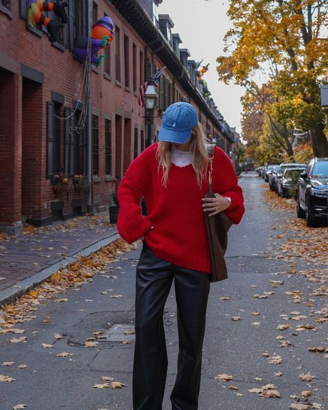 in love with fall in boston🍁 sweater: @beginningboutique code: BBX15NELA Boston Trip Outfits, Boston Winter Outfits, Fall In Boston, Boston Winter, Boston Outfits, Boston Trip, Boston Fashion, Trip Outfits, In Boston