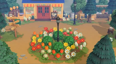 Grass Custom Design Animal Crossing, Animal Crossing Yards Ideas, Acnh Garbage Area, Orchard Sign Acnh, Animal Crossing Large Area Ideas, Acnh Cliff Entrance, Animal Crossing Flower Garden Layout, Things To Add To Animal Crossing Island, Titan Arum Animal Crossing