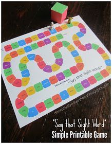 Kindergarten Sight Word Games, Printable Board Game, Word Games For Kids, Sight Words Printables, Teaching Sight Words, Daily Five, Free Games For Kids, Sight Words List, Literacy Games