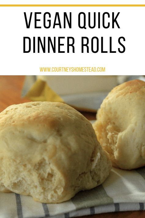 Vegan Bread Rolls, Quick Vegan Dinner, Vegan Rolls, Vegan Dinner Rolls, Quick Dinner Rolls, Quick Rolls, Allergen Free Recipes, Quick Easy Vegan, Quick Vegan