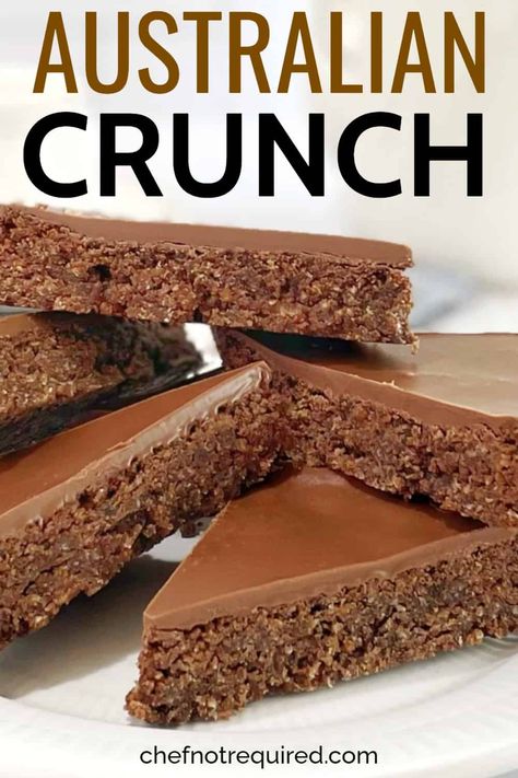 Chocolate Coconut Slice, Rice Bubbles, Crunch Bars, Crunch Recipe, Coconut Slice, Aussie Food, Chocolate Slice, Tray Bake Recipes, Crunch Bar