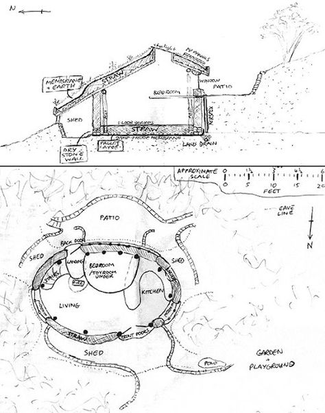 hobbit house | The Folly Fancier Hobbit House Layout, Hobbit House Architecture, Hobbit Hole Floor Plan, Hobbit Hole Layout, Hobbit House Kit, Hobbit House Plans, The Hobbit House Bilbo Baggins, The Hobbit Beorn House, Unique Floor Plans