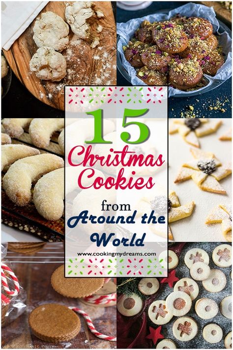 Cookies Around The World, Cookies From Around The World, Christmas Traditions Around The World, The Best Christmas Cookies, Traditional Christmas Cookies, Desserts Around The World, Italian Christmas Cookies, Around The World Food, Traditions Around The World