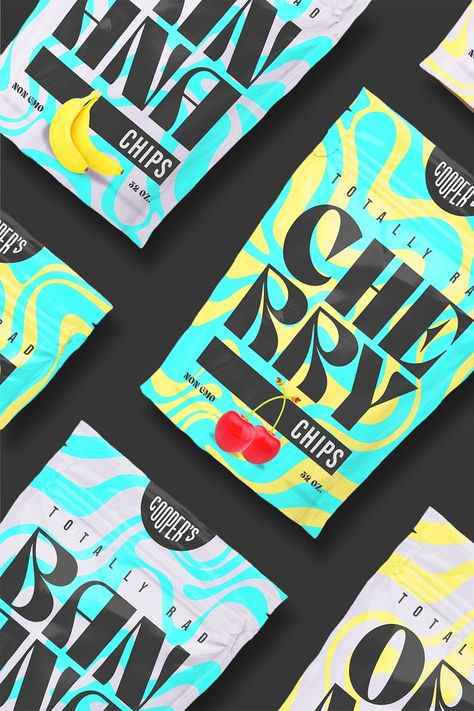 Swirl Packaging Design, Colorful Typography Logo, Trippy Packaging Design, Groovy Packaging Design, Packaging Design Candy, Groovy Packaging, Crazy Packaging, 70s Packaging, Retro Packaging Design