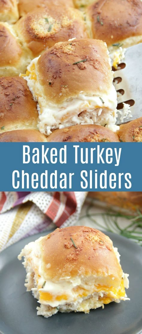 Food Sliders, Sliders Recipes Turkey, Adult Snacks, Baked Sandwiches, Turkey Sliders, Fall Meals, Slider Sandwiches, Scones Ingredients, Turkey Cheese