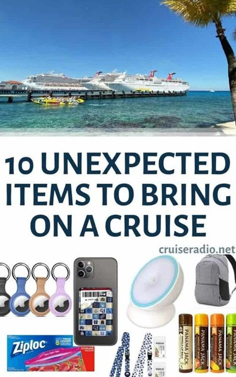 cruise packing list: 10 unexpected items to bring on a cruise Cruise Packing List Caribbean, Caribbean Cruise Packing, Cruise Tips Royal Caribbean, Cruise Packing List, Cruise Packing Tips, Carribean Cruise, Disney Cruise Vacation, European Cruises, Cruise Packing