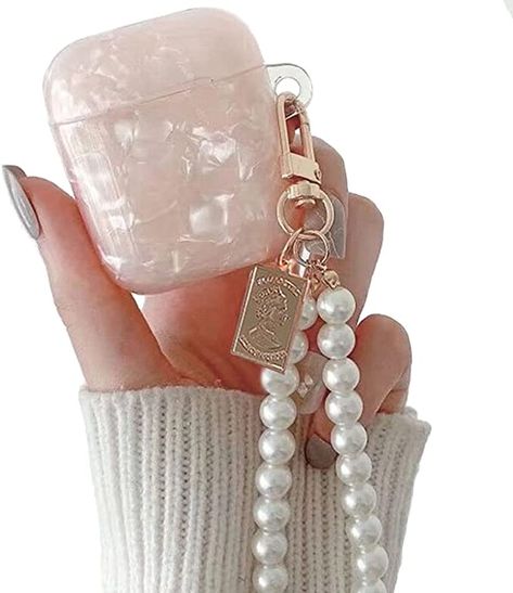 Pearl Keychain, Preppy Phone Case, Beautiful Iphone Case, Cute Headphones, Earbuds Case, Apple Airpods 2, Pretty Phone Cases, Pink Cases, Pink Bling