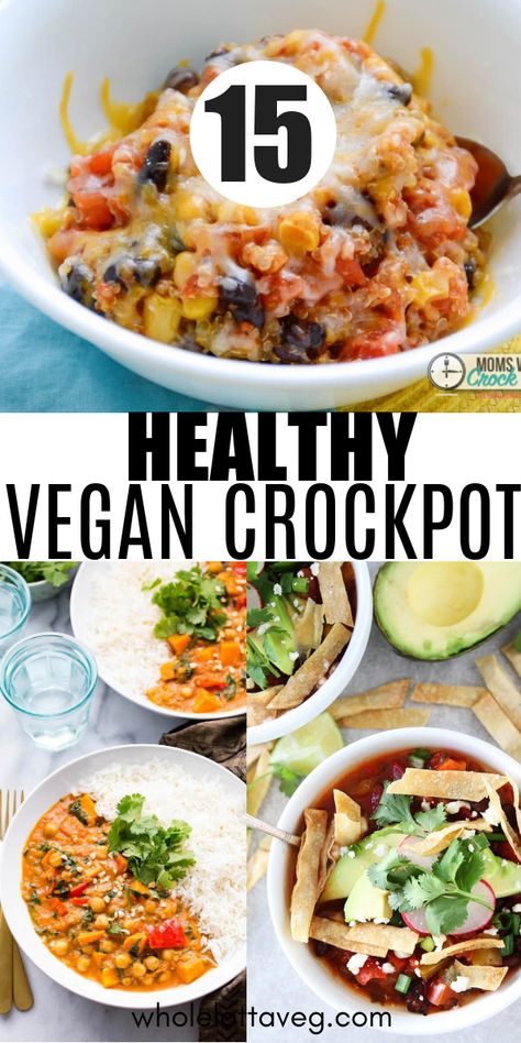 Plant Based Recipes Healthy, Vegan Slow Cooker Recipes, Vegan Crockpot Recipes, Vegan Crockpot, Plant Based Recipes Dinner, Vegan Slow Cooker, Vegetarian Crockpot Recipes, Healthy Vegan Dinner, Plant Based Diet Recipes