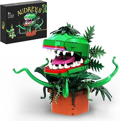 Amazon.com: Millionspring Audrey II Piranha Plant Flower Building Kit Toys,Little Shop of Horrors Cannibal with Openable Mouth Collectible Gift for Tv Fans Friends Birthday Christmas Halloween(457pcs) : Toys & Games Halloween Lego Sets, Halloween Lego, Horror Things, Flower Building, Grabby Hands, Audrey Ii, Piranha Plant, Lego Halloween, Plant Monster