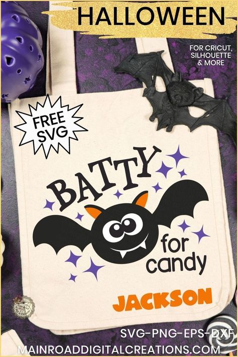 Halloween Bag DIY, vinyl crafts, Halloween DIY, Halloween projects, Kids Halloween, free Halloween SVG, Halloween Bat, Halloween trick or treat, Halloween bag, Halloween projects, Halloween sayings, Halloween fun Free Halloween Svg, Bat Svg, Cricut Design Studio, Halloween Candy Bags, Cricut Halloween, Cute Bat, Halloween Fonts, Halloween Treat Bags, Halloween Bat