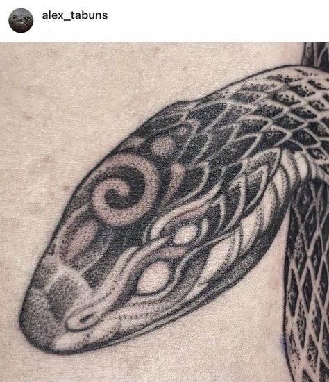 Snake Head Tattoo, Alex Tabuns, Ouroboros Tattoo, Head Tattoo, Skeleton Tattoos, 3 Tattoo, Snake Head, Tattoo Apprentice, Red Tattoos