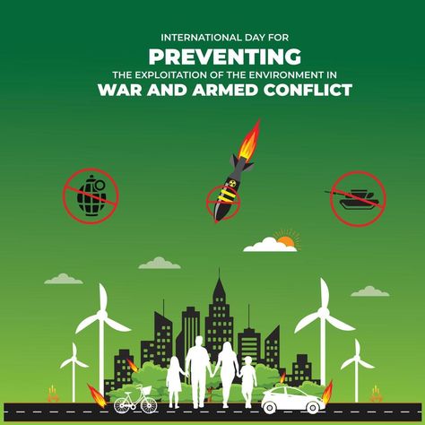 International Day for Preventing the Exploitation of the Environment in War and Armed Conflict. vector illustration. International Day, The Environment, Vector Art, Vector Illustration, Clip Art, Quick Saves