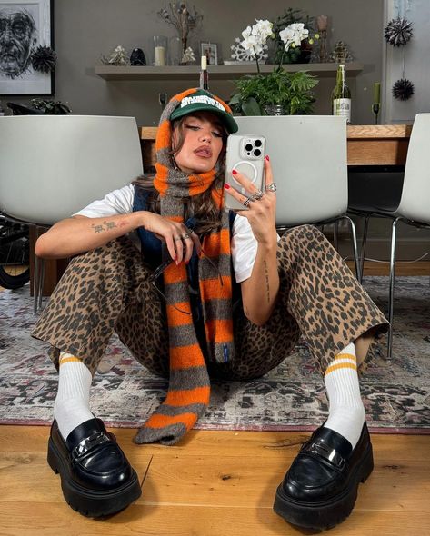 Leopard is a neutral 🧡 . #stylediaries #outfitideas #winterlayering #pinterest #leopardprint #wintertrends | Instagram Ellie Robinson, Sofia Coelho, 2024 Outfits, 1m Followers, Winter Layering, Shoes Socks, Winter Trends, Insta Feed, Rainy Day Outfit